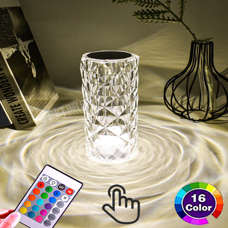 Crystal Table Lamp Touch Night